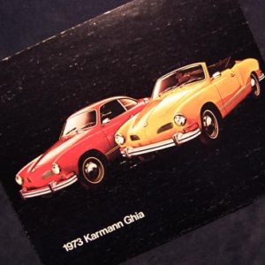 Karmann Ghia 1973 Brochure.