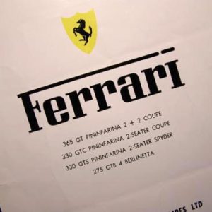 Ferrari Brochure Published By Maranello (UK) 1966.
