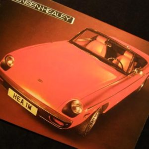 Jensen Healey brochure 1974 (Rare French Language Edition)